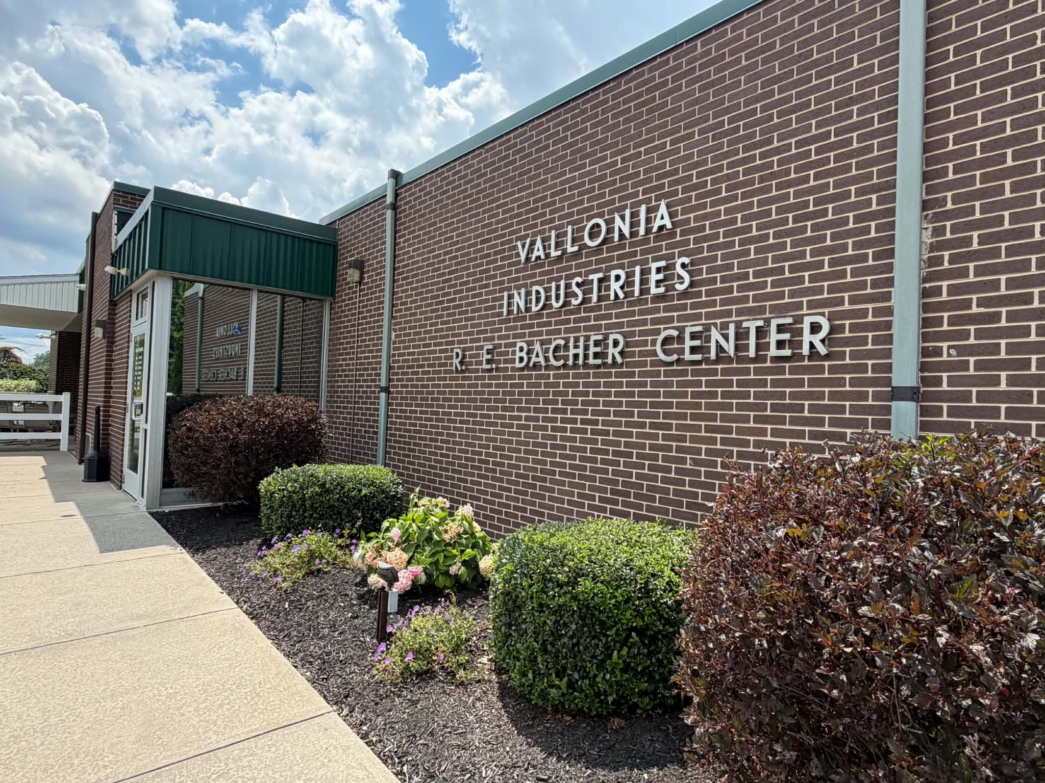 Front Walkway of vallonia and building face